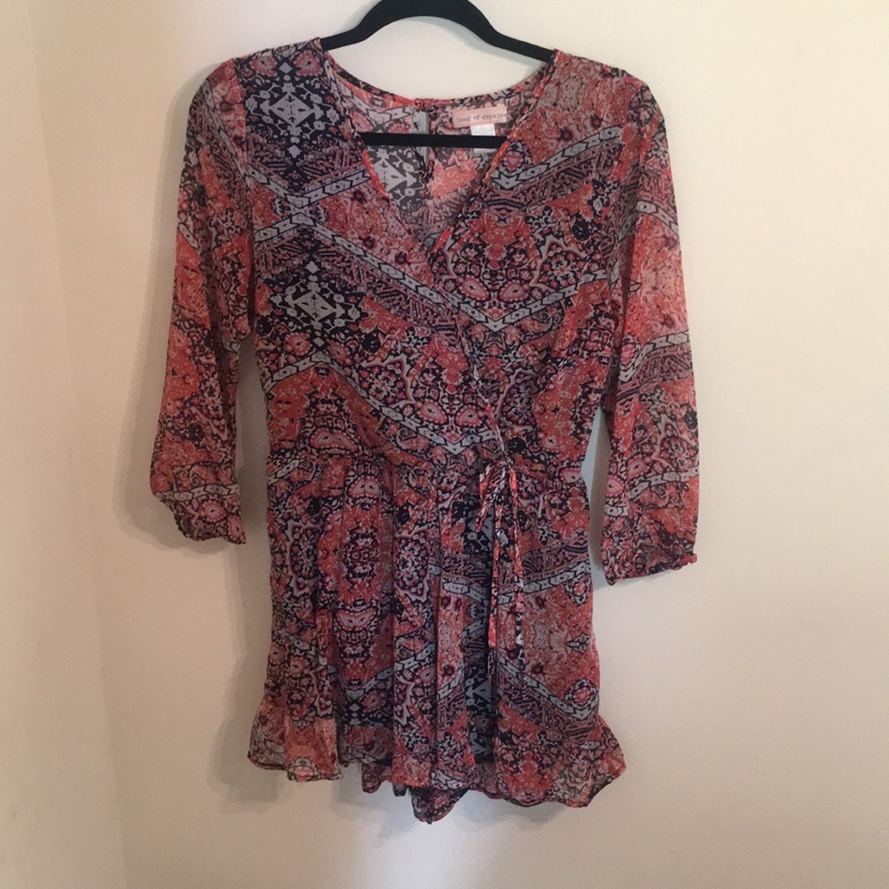 Patterned Romper - image 1